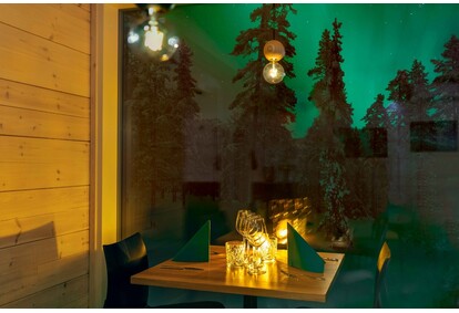 Kolmekäiguline õhtusöök Arctic Skylight Lodge&#39;is