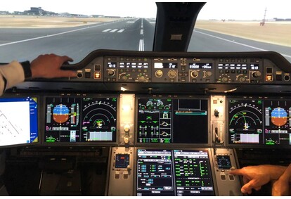 Все как в настоящем самолете - симулятор полета AIRBUS A330.