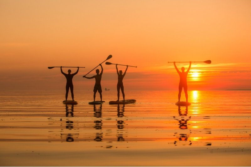 SUP-поход на закате в Surfy
