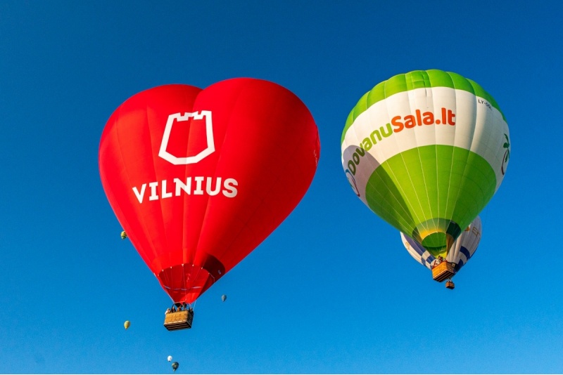 Õhupallilend Vilniuses õhusõitjate klubiga „Audenis“