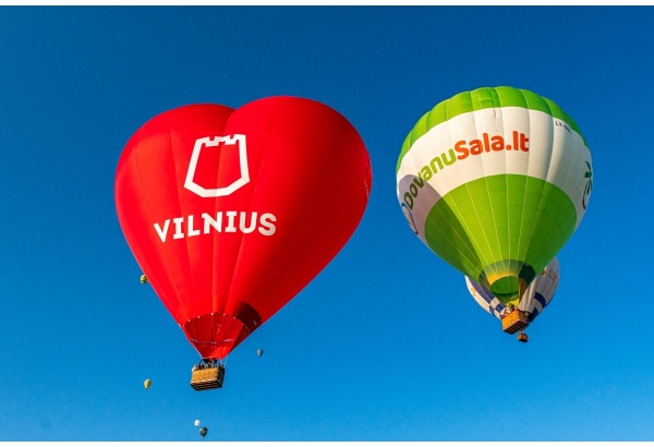 Õhupallilend Vilniuses õhusõitjate klubiga „Audenis“