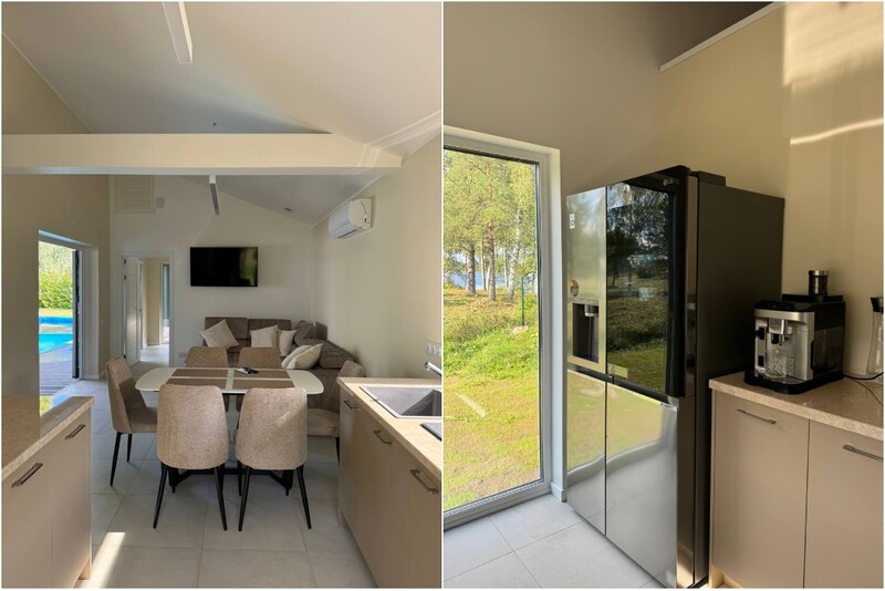 Ööbimine Akmeni Nature Resorti puhkemajas "Villa Mila" koos basseiniga