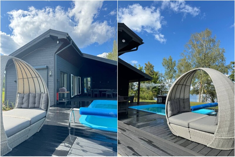 Ночёвка в домике “Villa Mila” с посещением бассейна, бани и джакузи