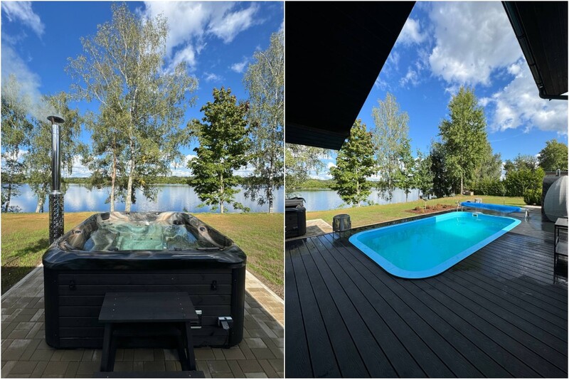 Ночёвка в домике “Villa Mila” с посещением бассейна, бани и джакузи