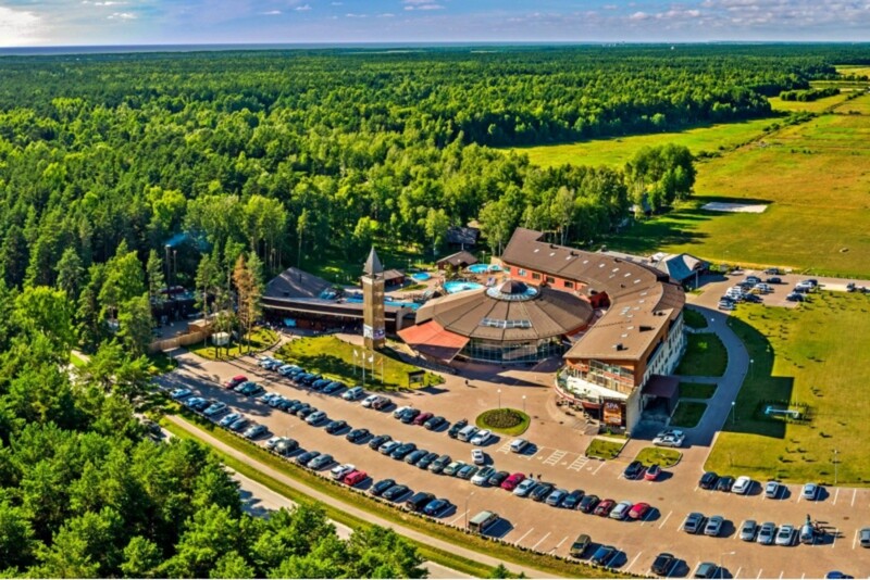 Отдых на вилле со SPA-зоной для семьи из 4 человек в «Atostogų parkas» в Паланге