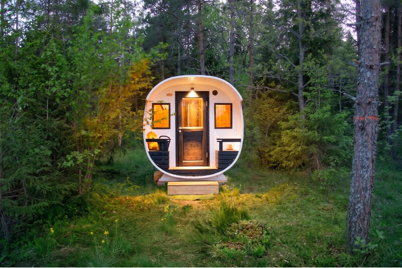 Пакет проживания Bubble House в глэмпинг-палатке с сауной