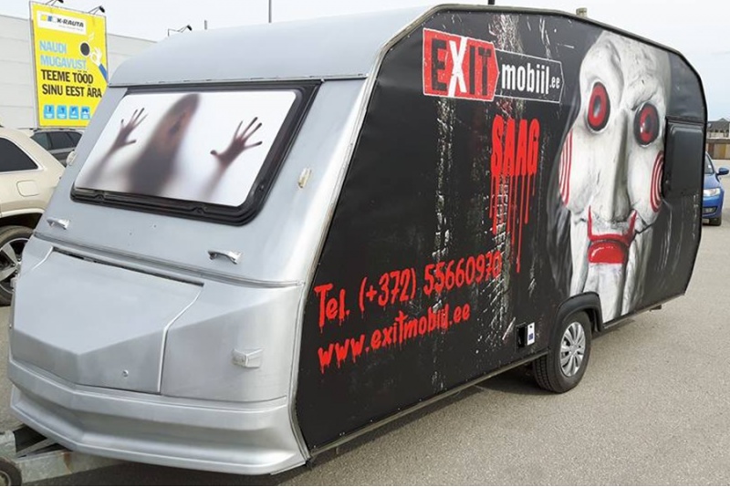Telli Exitmobiili põgenemistoa haagis üritusele "18+"