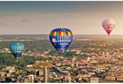 Skrydis oro balionu virš pasirinkto miesto su „Oreivystės centru“