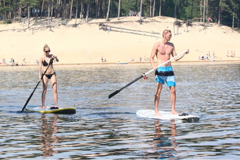 Ööbimine bungalo-mekis ja SUP-lauaseiklus Liepājas