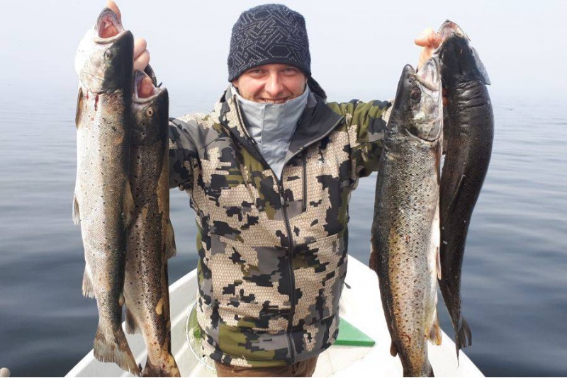 Ловля морской форели на северном побережье или на Сааремаа