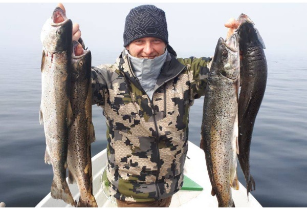 Ловля морской форели на северном побережье или на Сааремаа