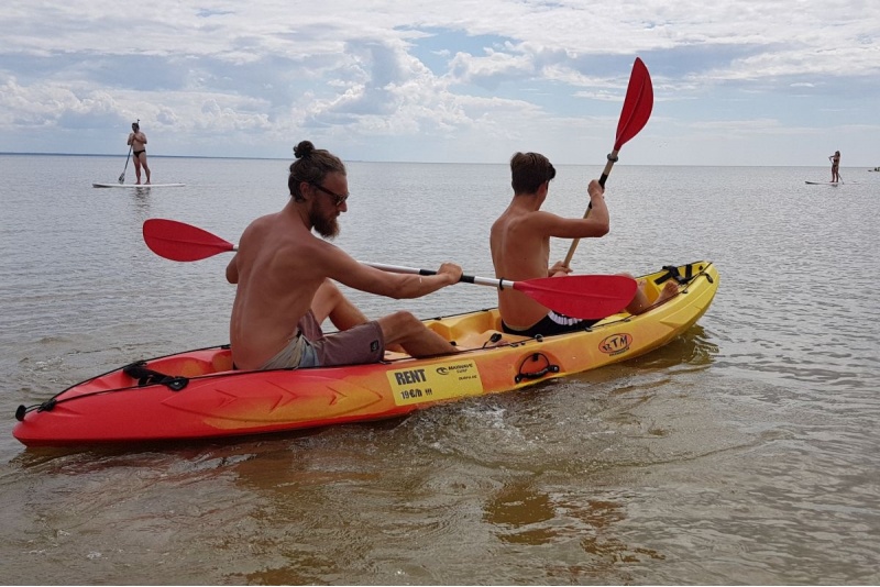 Аренда 2x каяка со спинкой в Surf Center в Пярну